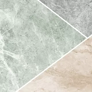 Carreau en marbre avec des joints rénovés