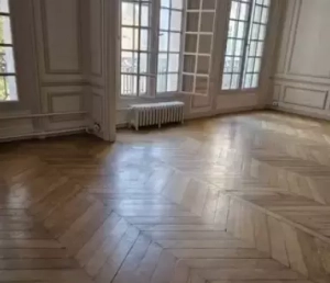 Ponçage parquet point de Hongrie Paris 16ème